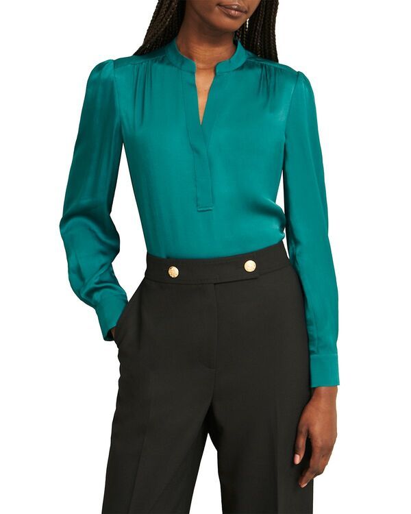 ホッブスロンドン レディース トップス シャツ ブラウス HOBBS LONDON Jade Blouse Deep Lake