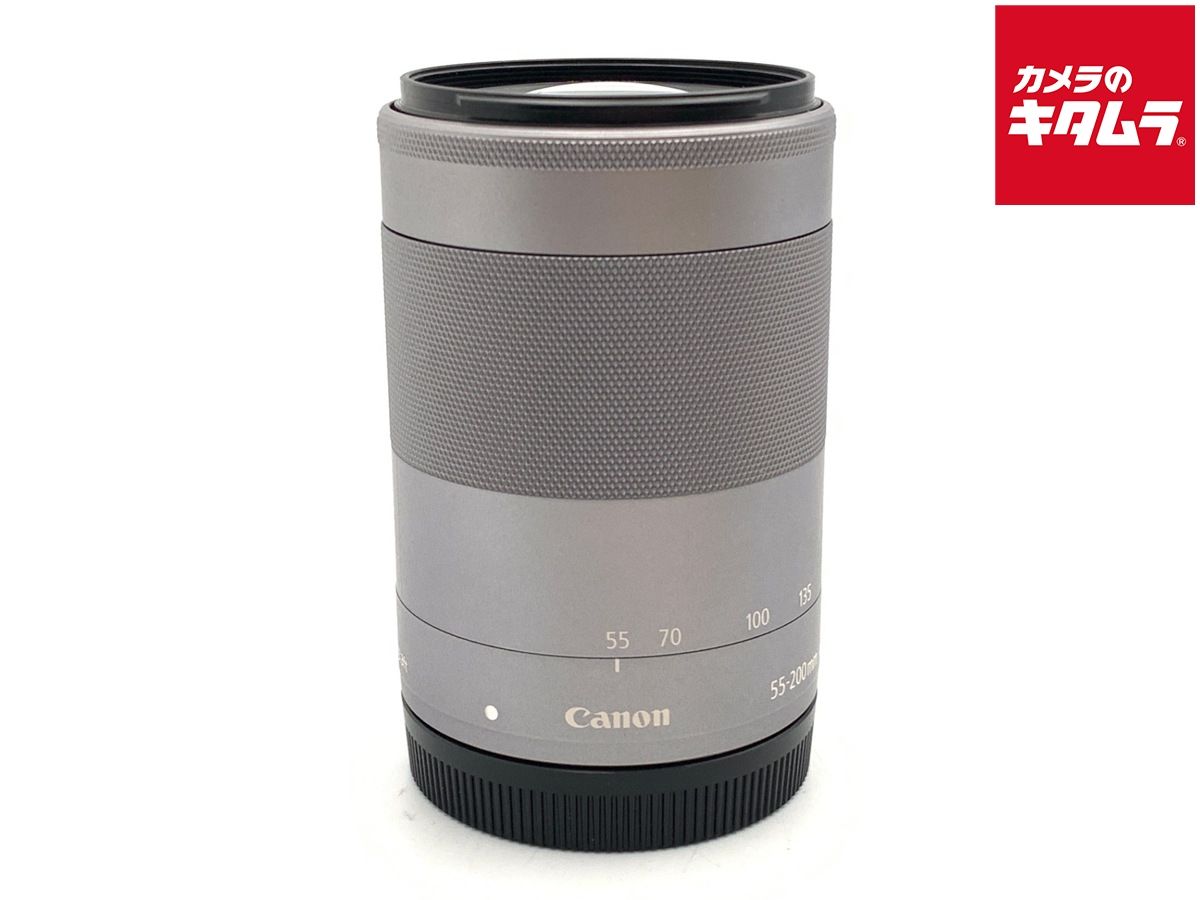 【中古】 【良品】 キヤノン EF-M55-200mm F4.5-6.3 IS STM シルバー