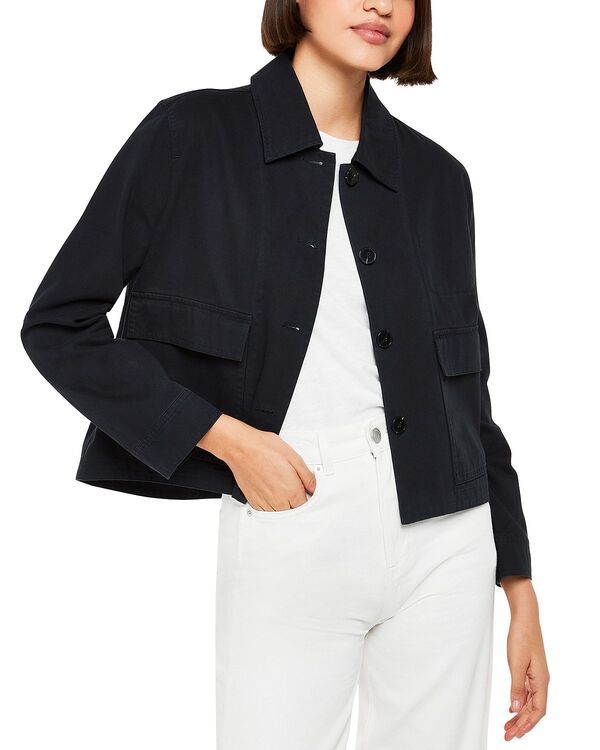 ホイッスルズ レディース アウター ジャケット・ブルゾン Whistles Utility Jacket Washed Black ブラック
