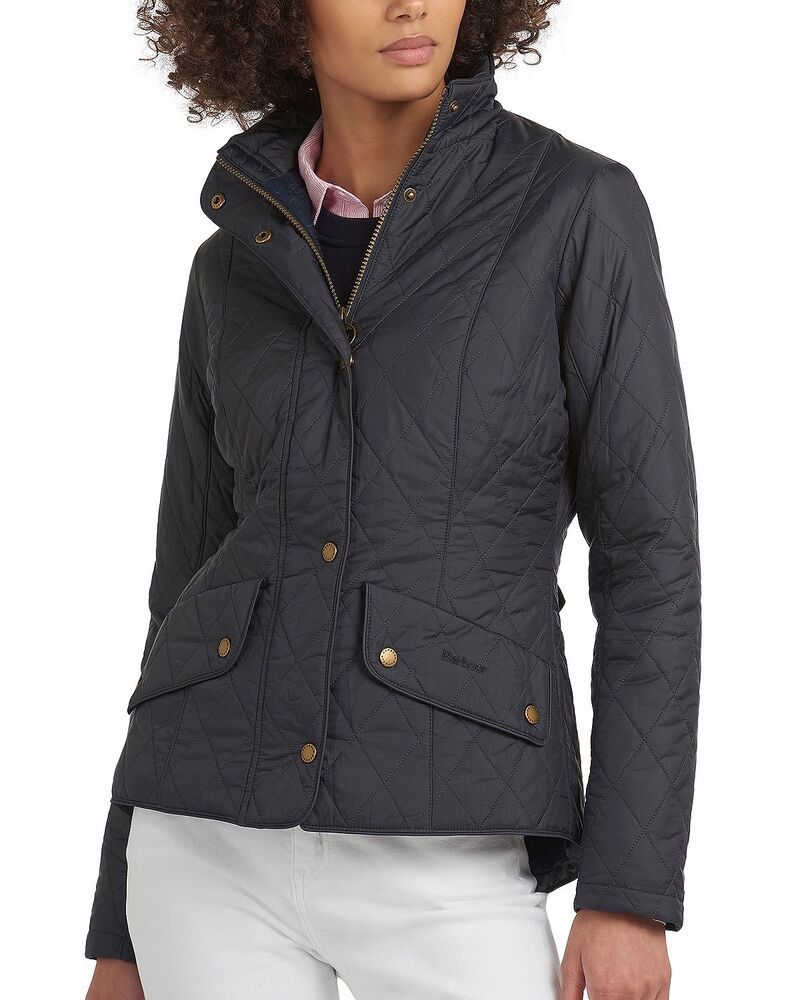バブアー レディース アウター ジャケット・ブルゾン キルティング Barbour Flyweight Cavalry Quilted Jacket NavyNavy ネイビー