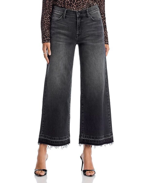 コビーハルペリン レディース ボトムス デニムパンツ ワイドレッグ クロップド ジーンズ Kobi Halperin Rafaella Cropped Wide Leg Jeans in Washed