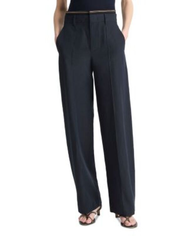 ヴィンス レディース ボトムス カジュアルパンツ リブ Vince Ribbed Waist Pants Coastal
