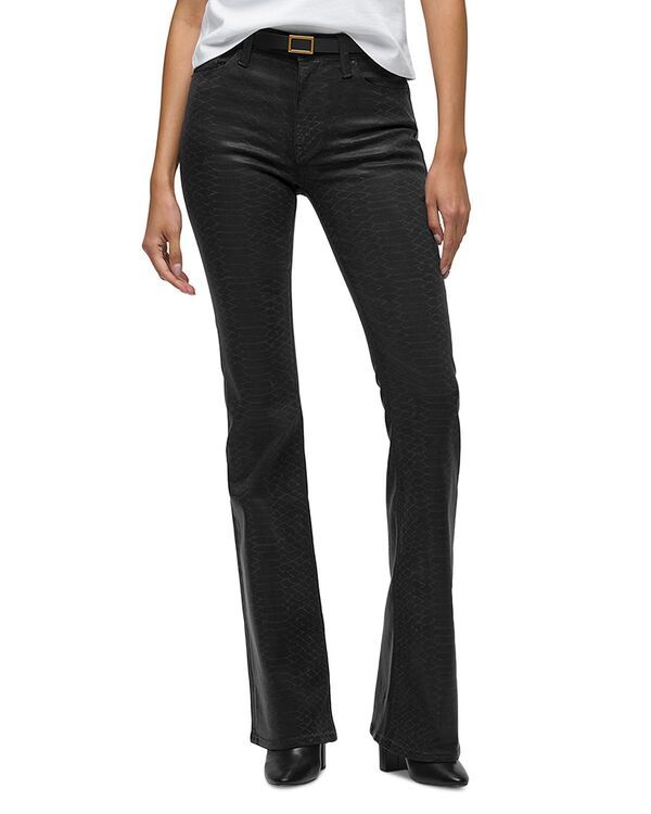 ハドソン レディース ボトムス デニムパンツ ブーツカット ブーツ ジーンズ Hudson Barbara High Rise Bootcut Jeansnake Black Snake ブラック