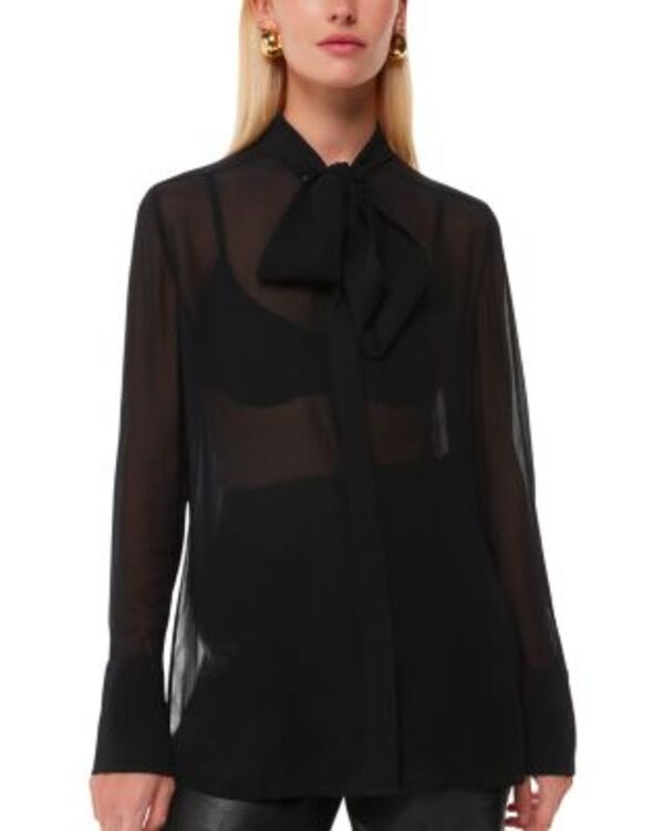 ホイッスルズ レディース トップス シャツ ブラウス Whistles Amy Tie Neck Blouse Black ブラック 29,120円