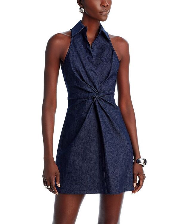 サンク ア セプト レディース トップス ワンピース ミニワンピース ミニ ノースリーブ Cinq a Sept Mckenna Sleeveless Mini Dress Indigo インディゴ
