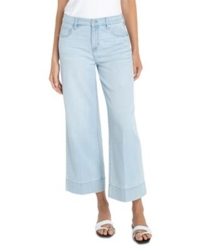 リヴァプール ロサンゼルス レディース ボトムス デニムパンツ ワイドレッグ ジーンズ Liverpoolos Angelestride Crop Wide Leg Jeans in Marine F