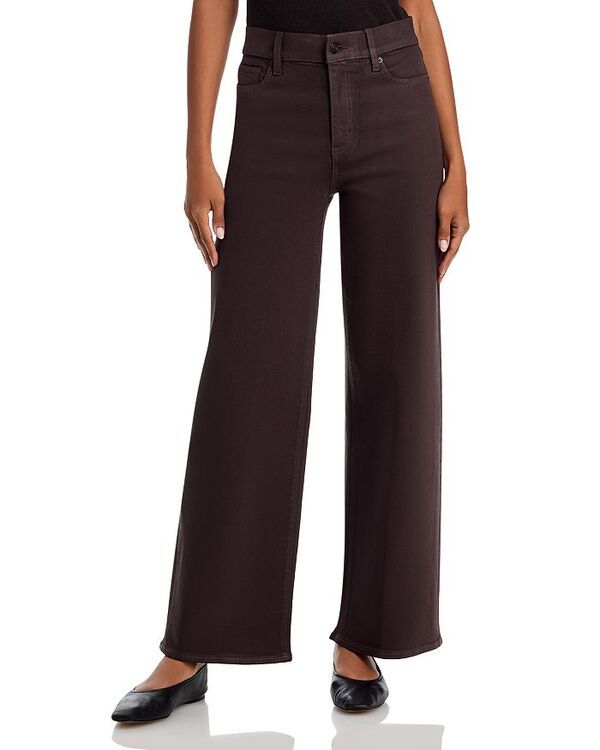 フレーム レディース ボトムス デニムパンツ フリル コート ジーンズ FRAME Le Pixie High Rise Slim Palazzo Jeans in Truffle Coated Tr