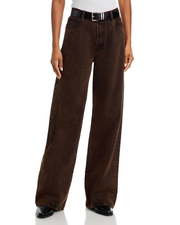 フレーム レディース ボトムス デニムパンツ ワイドレッグ ジーンズ FRAME The Collegiate High Rise Wide Leg Jeans in Night Moth Night