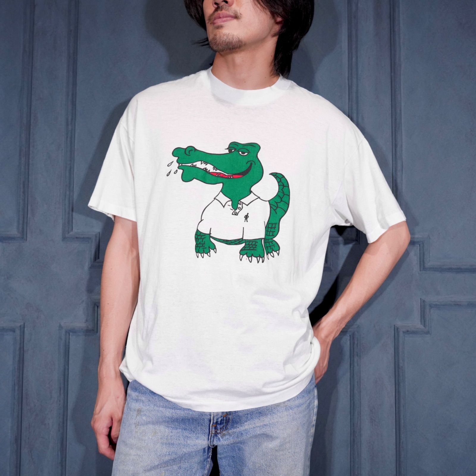 90's USA VINTAGE CROCODILE PRINT DESIGN T SHIRT/90年代アメリカ古着ワニプリントデザインTシャツ 7,440円