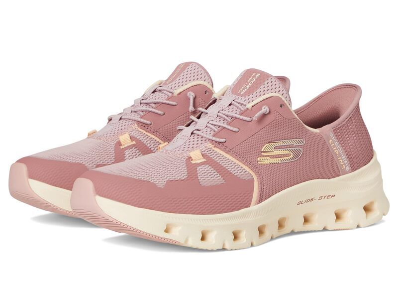 スケッチャーズ レディース シューズ スニーカー SKECHERS Glide Step Pro Hands Free Slip Ins Dark Mauve