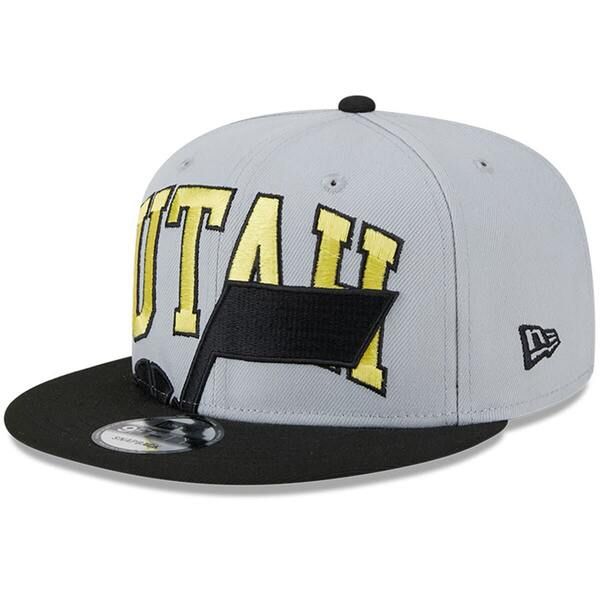 ニューエラ メンズ アクセサリー 帽子 Mens New Era GrayBlack Utah Jazz TipOff TwoTone 9FIFTY Snapback Hat Gray グレー