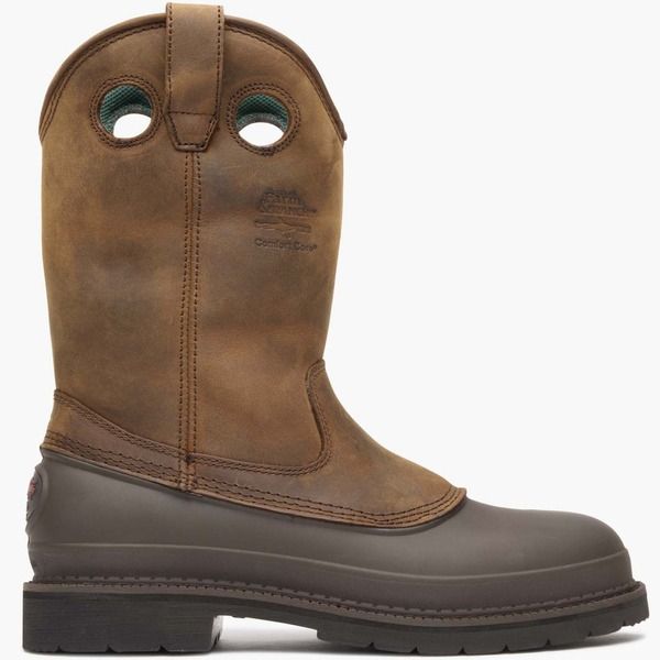ジョージブーツ メンズ シューズ ブーツ・レインブーツ Georgia Boot Wellington Work Boot Mississippi Brown ブラウン