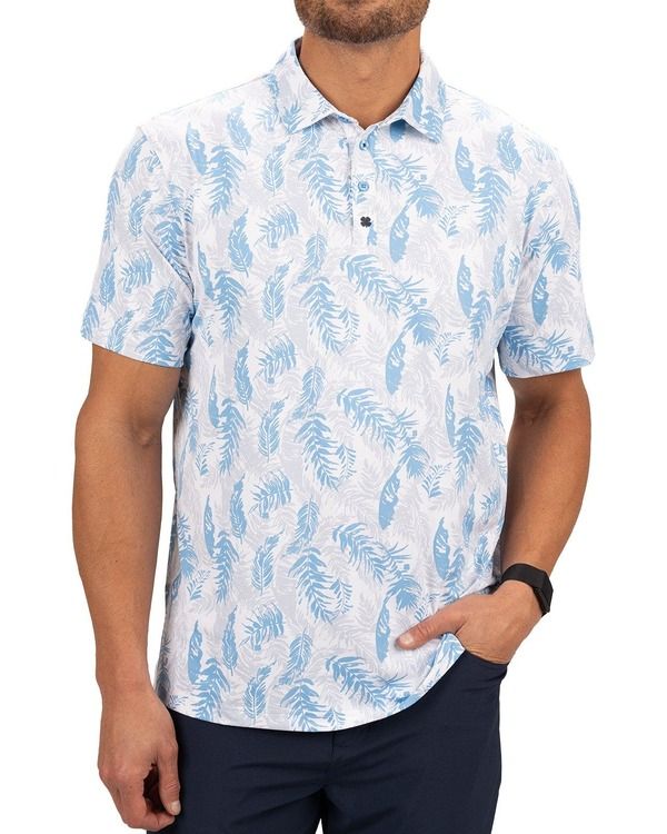 ブラックローバー メンズ トップス シャツ Black Clover Hidden Clover Polo Blue ブルー