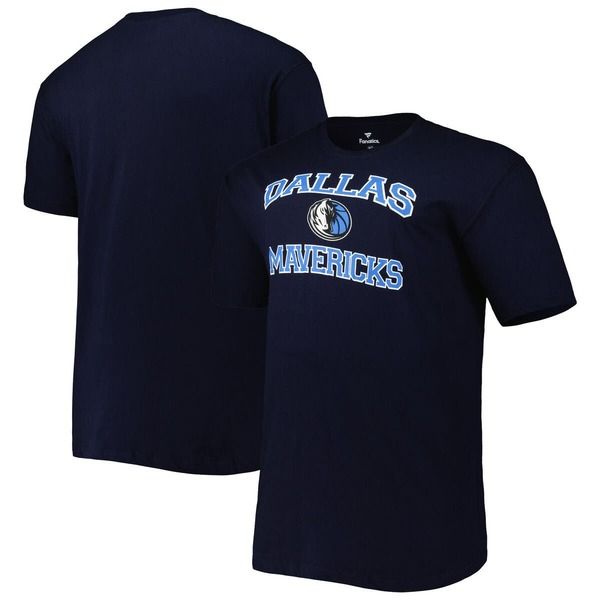プロファイル メンズ トップス Tシャツ トール PROFILE Mens Navy Dallas Mavericks Big Tall Heart Soul TShirt Navy ネイビー