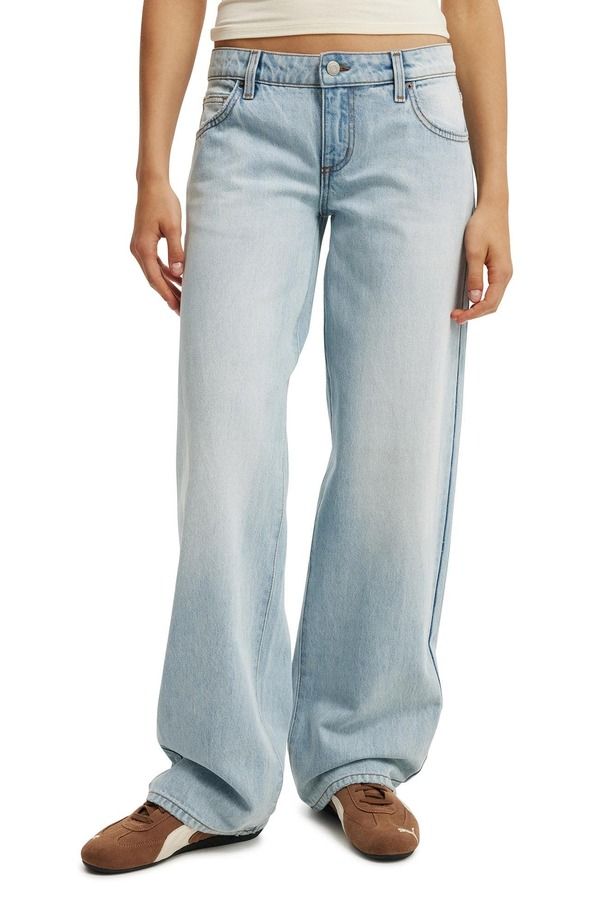 コットンオン レディース ボトムス デニムパンツ ローライズ Cotton Womens Low Rise Straight Jeanotion Blue ブルー