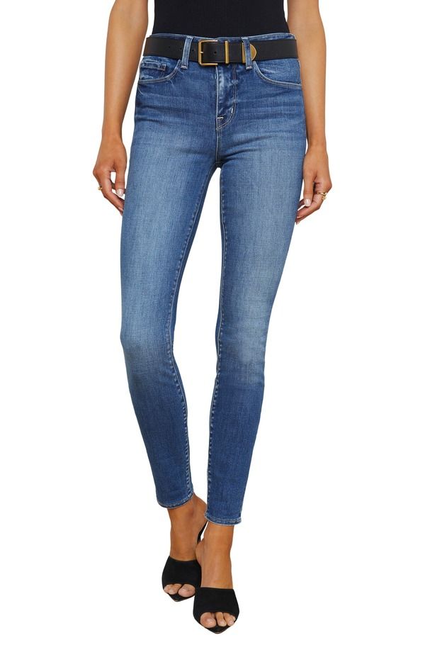 ラジャンス レディース ボトムス デニムパンツ ハイウエスト ジーンズ LAGENCE Marguerite High Waist Skinny Jeans Cambridge
