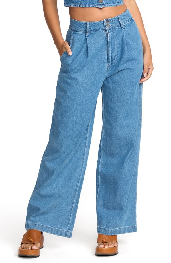 ビラボン レディース ボトムス デニムパンツ Billabong Wave Washedenim Pantsailors Bay Wash デニム