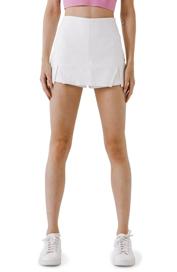 エンドレスローズ レディース ボトムス ハーフパンツ・ショーツ カットアウト Endless Rose Cutout Skort White ホワイト