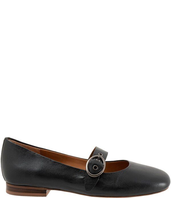 ソフトウォーク レディース シューズ パンプス レザー SoftWalkassala Leather Mary Jane Flats Black ブラック