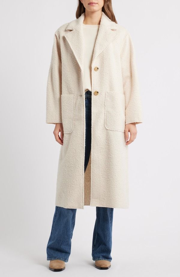 マリーン レイヤー レディース アウター ジャケット・ブルゾン コート Marine Layer Colette Faux Shearling Longline Coat Cream クリーム