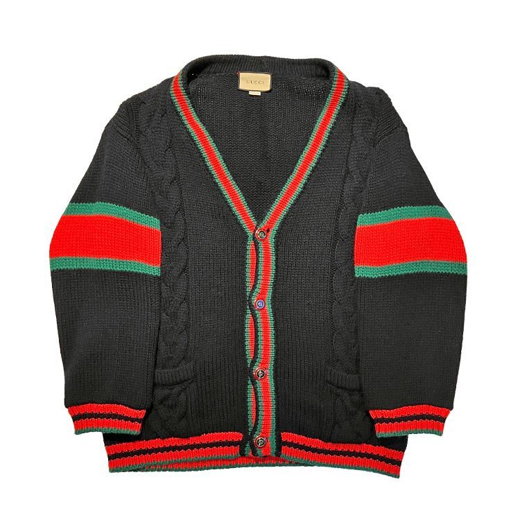 GUCCI グッチ 21AW オーバーサイズ ケーブルニット セーター 497037