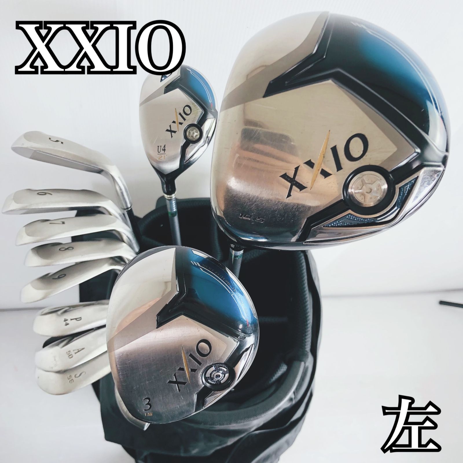 【保証付】レフティ 左利き DUNLOP ダンロップ XXIO7 ゼクシオ5 ゴルフクラブ フルセット ゴルフセット クラブセット メンズ 初心者 入門 パター付 安価 86Y-66