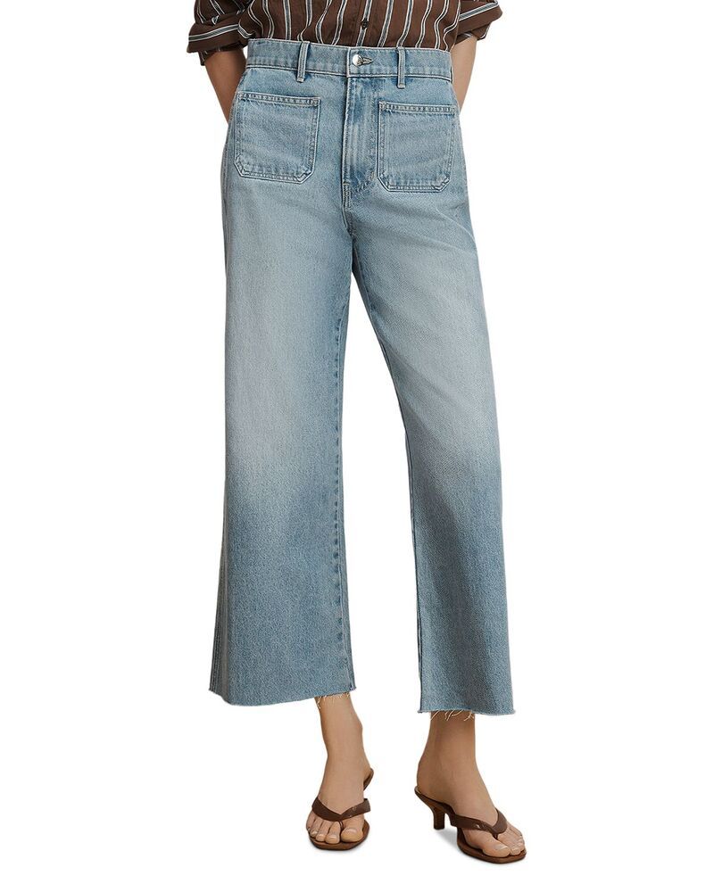 ヴェロニカ ベアード レディース ボトムス デニムパンツ ワイドレッグ クロップド ジーンズ Veronica Beard Taylor High Rise Cropped Wide Leg Jean