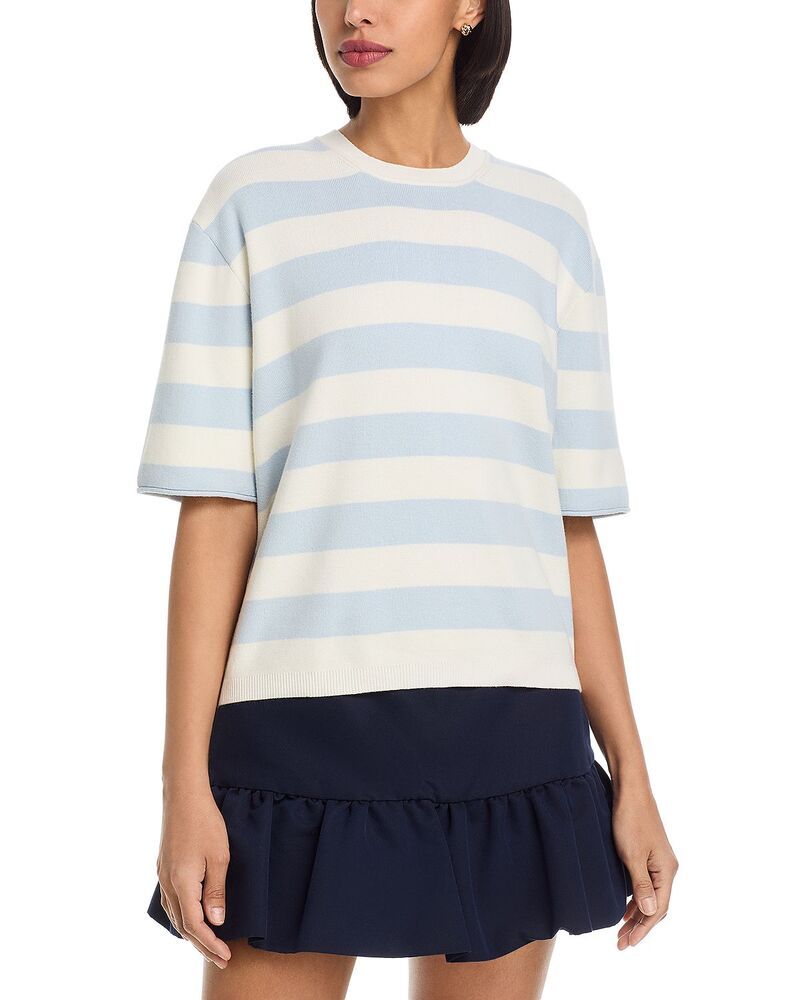 525 アメリカ レディース トップス Tシャツ クルーネック 525 America Crewneck Boxy Tee Chalk Combo チョーク