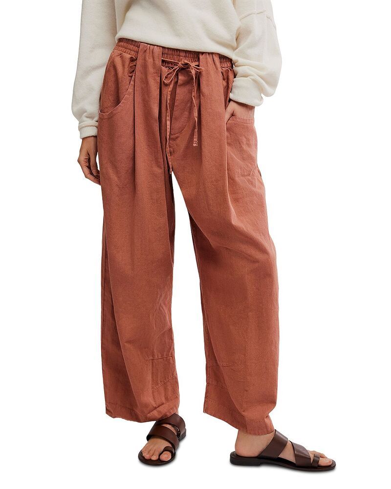 フリーピープル レディース ボトムス カジュアルパンツ Free People Chambers Laid Back Pull On Pants Canyon Sun