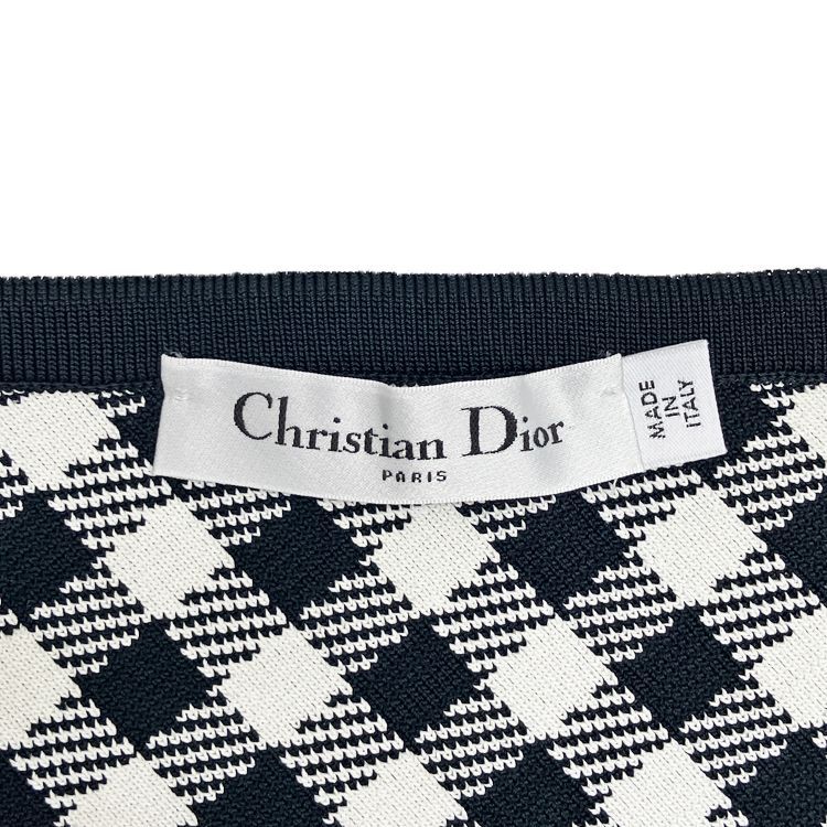 【Christian Dior 】チェック柄フレアスカート Christian Dior クリスチャンディオール ギンガム チェック フレア