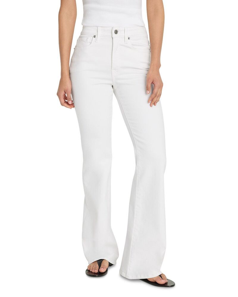グッドアメリカン レディース ボトムス デニムパンツ ジーンズ Good American Good Legs Flared Jeans in White001
