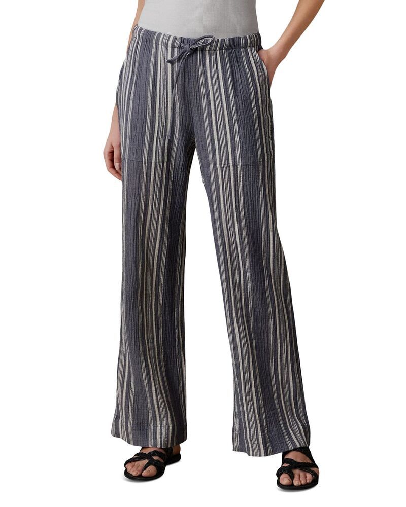 ファレティ レディース ボトムス カジュアルパンツ Faherty Dune Gauze Drawstring Pantsea Breeze Stripe ストライプ