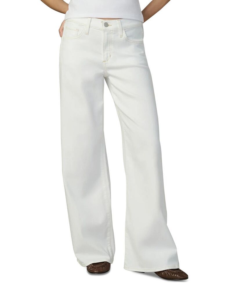 ジョーズジーンズ レディース ボトムス デニムパンツ ワイドレッグ ローライズ プチ Joes Jeans Petite The Lou Low Rise Wide Leg Jeans White ホ