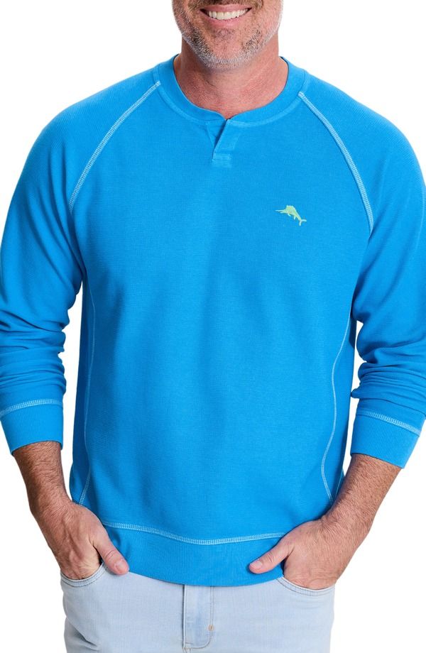 トッミーバハマ メンズ アウター パーカー・スウェット シャツ コットン Tommy Bahama Montego Bay Abaco Long Sleeve Cotton Lyocell Notch