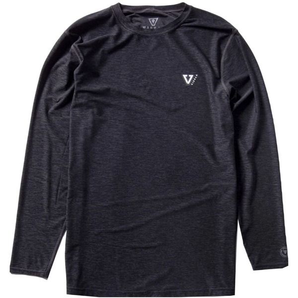 ヴィスラ メンズ トップス シャツ 長袖 Vissla Twisted Eco LongSleeve Shirt Mens Black Heather ブラック