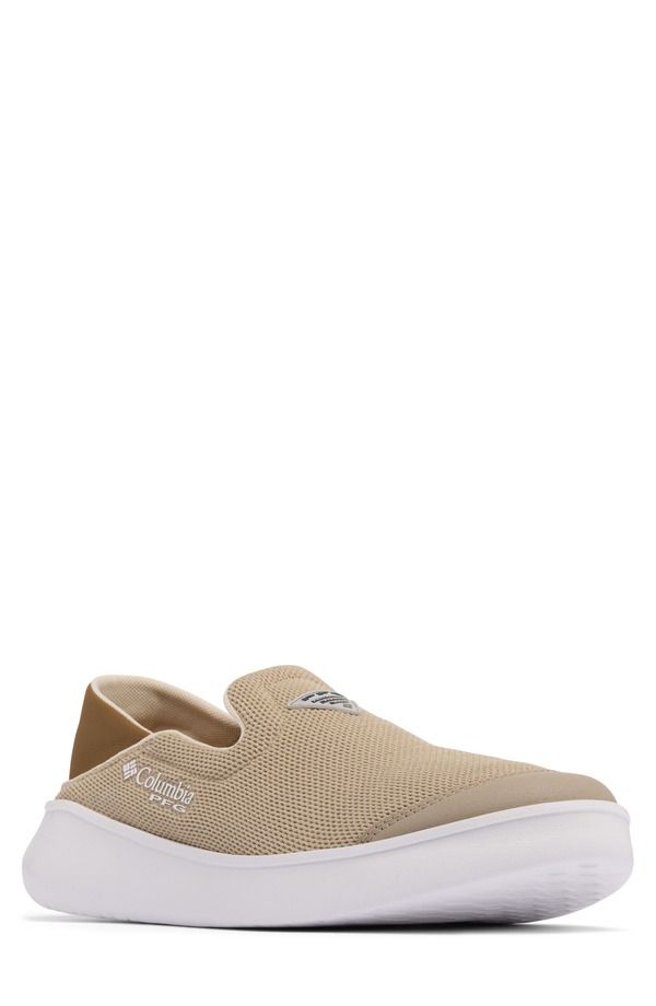 コロンビア メンズ シューズ スニーカー Columbia PFG Boatside Vent SlipOn Sneaker Canvas Tan Delta タン