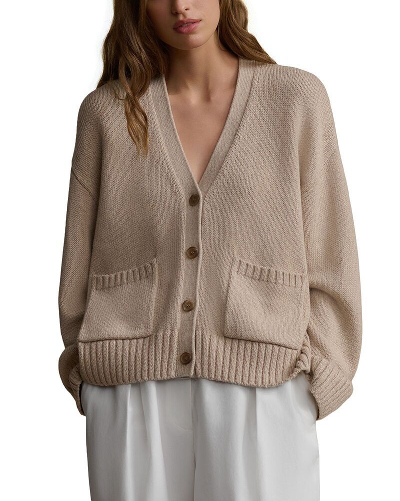 ジェニーケイン レディース アウター カーディガン Jenni Kayne Barrett Cashmere Cardigan Light Khaki カーキ