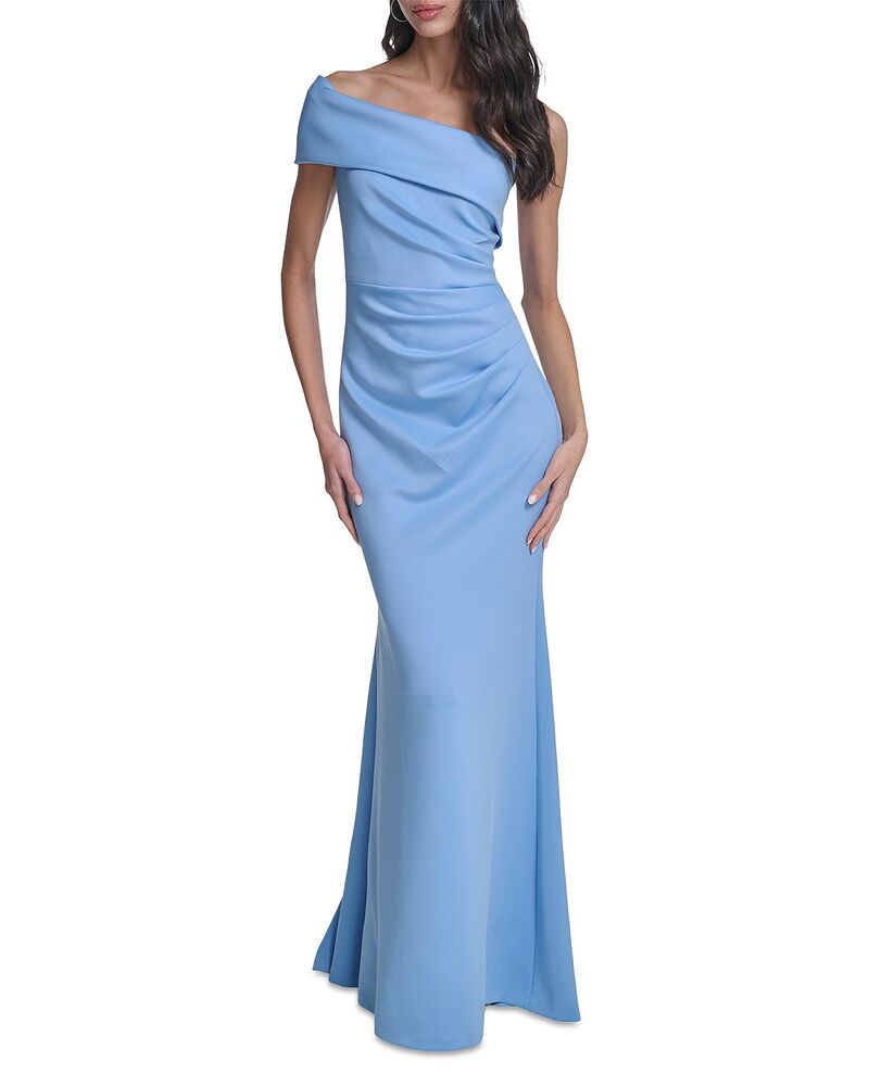 エリザジェイ レディース トップス ワンピース Eliza J One Shoulder Dress Lake