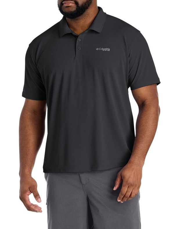 コロンビア メンズ トップス ポロシャツ トール Columbia Big Tall PFG Freezer Polo Shirt Black ブラック
