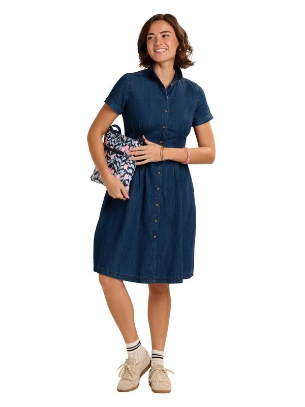 ウィグル レディース ボトムス デニムパンツ Brakeburn Antonia Button Front Denim Dress Blue ブルー