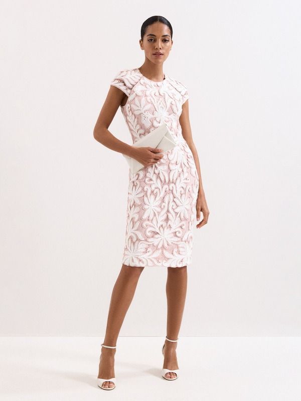フェイズ・エイト レディース トップス ワンピース レース Phaseight Karima Lace Dress Pale Pink ピンク