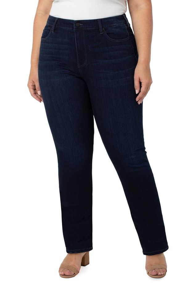 リバプール レディース ボトムス デニムパンツ ストレート ジーンズ Liverpool Sadie Straight Leg Jeans Halifax
