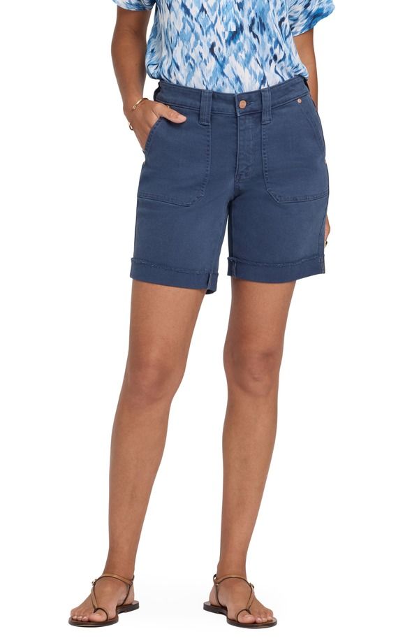 エヌワイディージェイ レディース ボトムス デニムパンツ リラックスフィット ショートパンツ NYDJ Diana Relaxed Fit Raw Hem Cuffedenim Shorts Vint