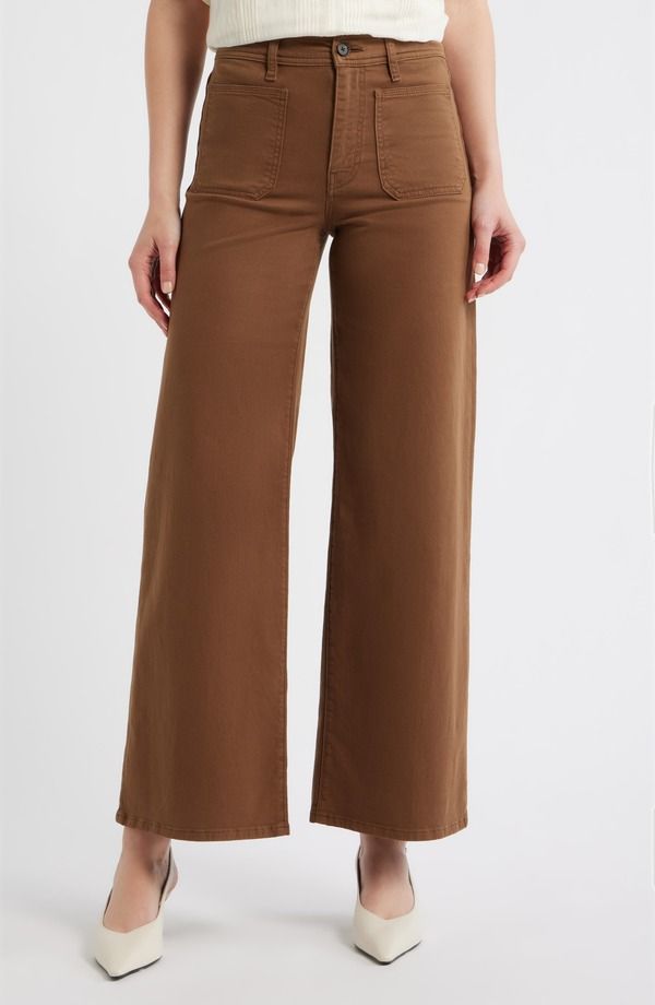 フレーム レディース ボトムス デニムパンツ ワイドレッグ ハイウエスト ジーンズ FRAME Le Slim Palazzo Harbor Pocket High Waist Wide Leg Je