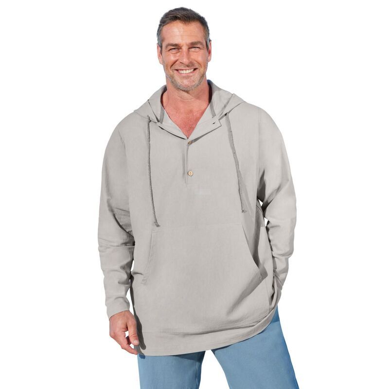 キングサイズ レディース トップス Tシャツ トール パーカー KingSize Mens Big Tall Gauze Hoodie White ホワイト