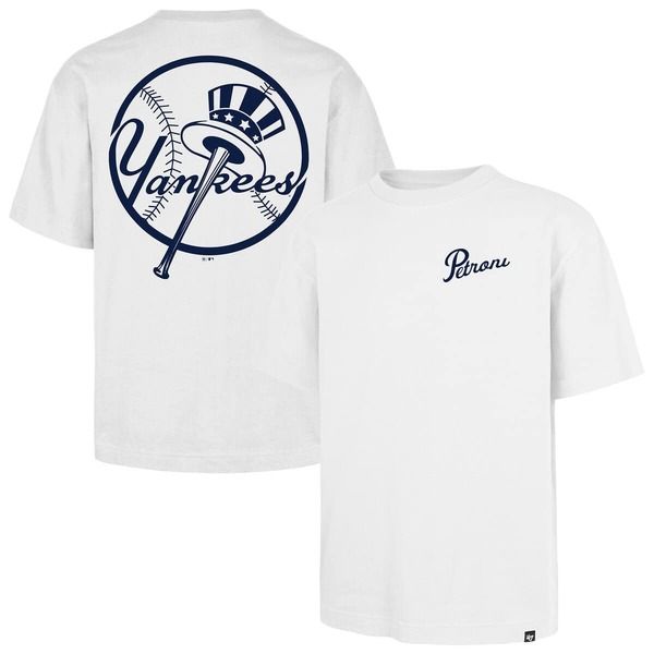 フォーティーセブン メンズ トップス Tシャツ Mens 47 White New York Yankees Petroni Foundation TShirt White ホワイト