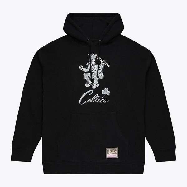ミッチェルネス メンズ アウター パーカー・スウェット Mens Mitchell Ness Black Boston Celtics Chrome Hoodie Black ブラック