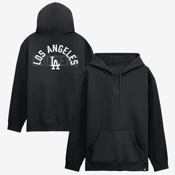ファナティクス メンズ アウター パーカー・スウェット フリース Mens Fanatics Los Angeles Dodgers Black Out Fleece Hoodie Black ブラッ
