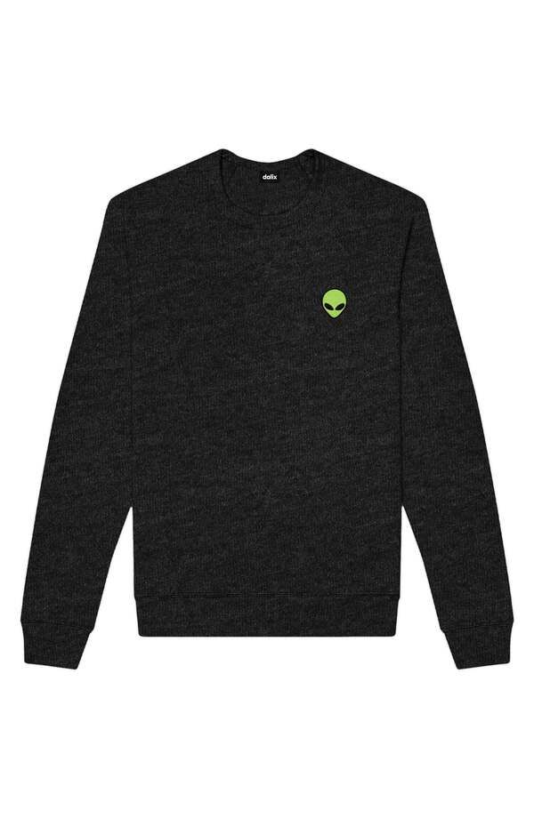 ダリックス メンズ アウター パーカー・スウェット シャツ フリース Dalix Alien Fleece Sweatshirt Dark Heather ヘザー