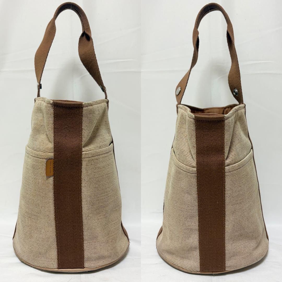 HERMES エルメス サクソー PM ハンドバッグ トートバッグ キャンバス
